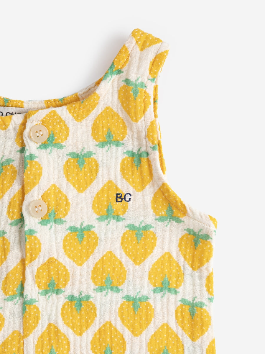 strawberry allover woven playsuit 3M