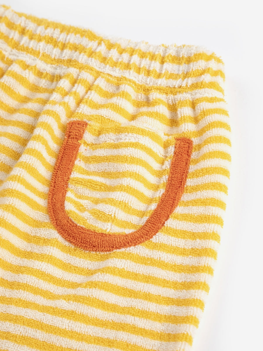 yellow stripes terry pants