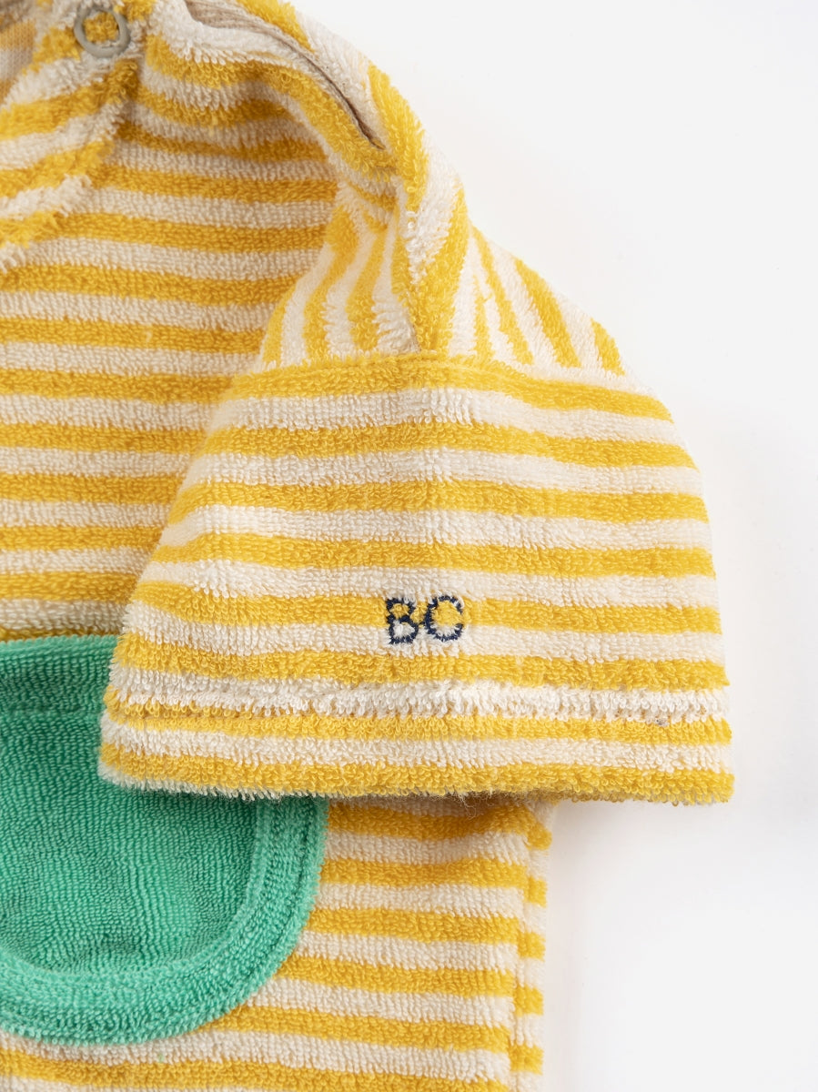 yellow stripes terry tshirt